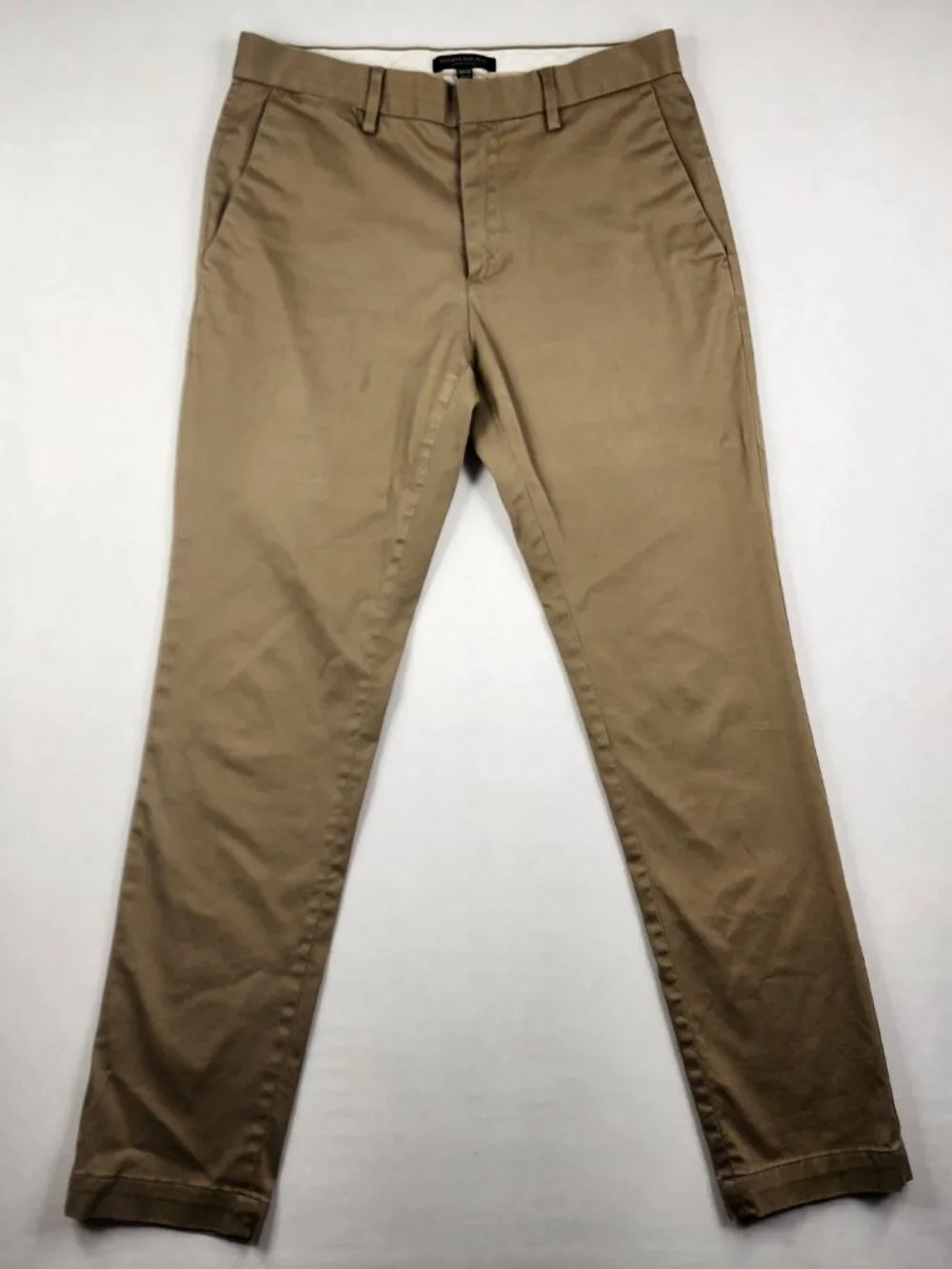 Banana Republic Mens 30x32 Tan Beige Aiden Chino Performance Comfort Pants EX